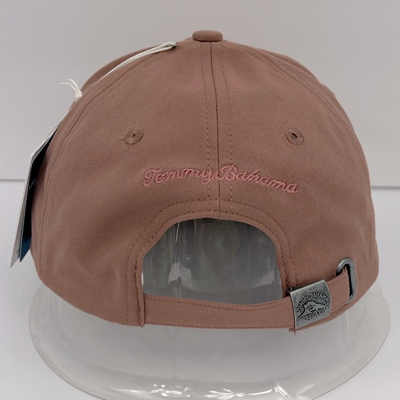 TOMMY BAHAMA CAP HAT, MAUVE, EMBROIDERED LOGO, ADJUSTABLE STRAP - Picture 3 of 14